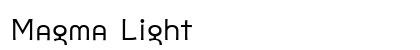 Magma Light Font Preview
