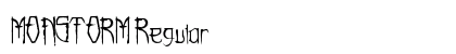 MONSTORM Regular Font Preview