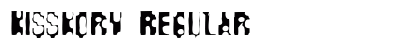 Kisskorv Regular Font Preview