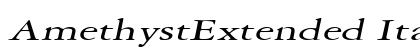 AmethystExtended Italic Font Preview