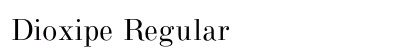 Dioxipe Regular preview