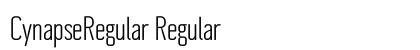 CynapseRegular Regular Font Preview