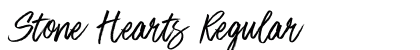 Stone Hearts Regular Font Preview