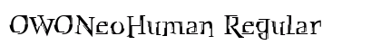 OWONeoHuman Regular Font Preview