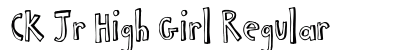 CK Jr High Girl Regular Font Preview