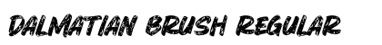 Dalmatian Brush Regular Font Preview