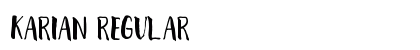 karian Regular Font Preview