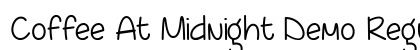 Coffee At Midnight Demo Regular Font Preview