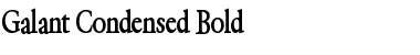 Galant Condensed Bold