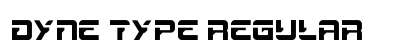 Dyne Type Regular Font Preview