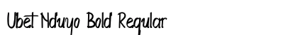 Ubet Nduyo Bold Regular (OpenType) Font Preview