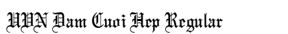 UVN Dam Cuoi Hep Regular Font Preview