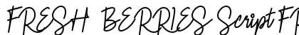 FRESH BERRIES Script FREE Regular preview FRESH BERRIES Script FREE Regular preview