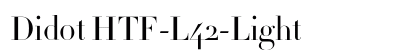 Didot HTF-L42-Light preview
