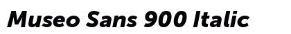 Museo Sans 900 Italic Preview