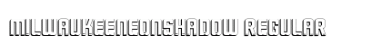 MilwaukeeNeonShadow Regular Font Preview
