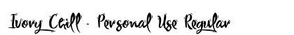 Ivory Chill - Personal Use Regular preview