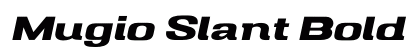 Mugio Slant Bold preview