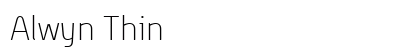 Alwyn Thin Font Preview