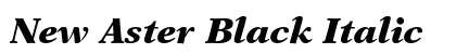 New Aster Black Italic preview New Aster Black Italic preview