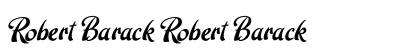 Robert Barack Robert Barack Font Preview