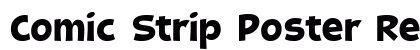 Comic Strip Poster Regular Regular Font Preview