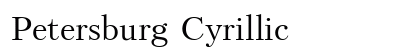 Petersburg Cyrillic preview