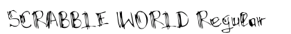 SCRABBLE WORLD Regular Font Preview