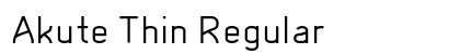 Akute Thin Regular preview