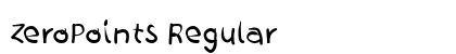 ZeroPoints Regular preview ZeroPoints Regular preview