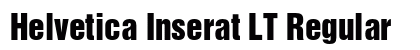 Helvetica Inserat LT Regular font free download