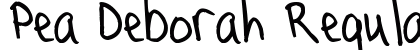 Pea Deborah Regular Font Pea Deborah Regular Font Preview