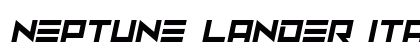 Neptune Lander Italic Font Preview