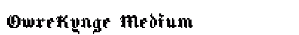 OwreKynge Medium Font Preview