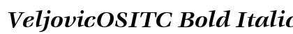 VeljovicOSITC Bold Italic preview