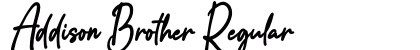Addison Brother Regular Font Preview