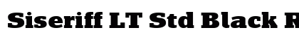 Siseriff LT Std Black Regular Font Preview