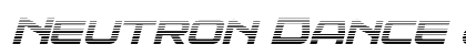 Neutron Dance Gradient Italic Regular