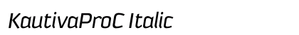 KautivaProC Italic preview