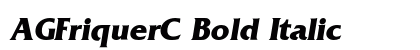 AGFriquerC Bold Italic font free download