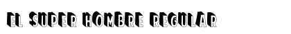 El Super Hombre Regular Font Preview
