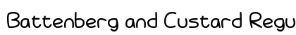 Battenberg and Custard Regular Font Preview