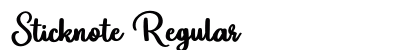 Sticknote Regular preview Sticknote Regular preview