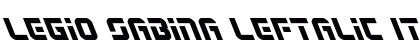 Legio Sabina Leftalic Italic Font Legio Sabina Leftalic Italic Font Preview