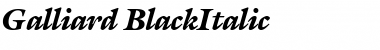 Galliard BlackItalic