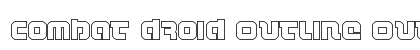 Combat Droid Outline Outline Font Preview