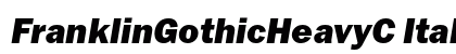 FranklinGothicHeavyC Italic Font Preview