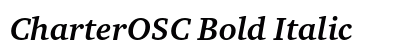 CharterOSC Bold Italic Font Preview