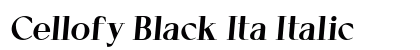 Cellofy Black Ita Italic preview Cellofy Black Ita Italic preview