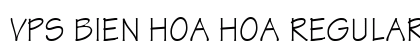 VPS Bien Hoa Hoa Regular Font Preview